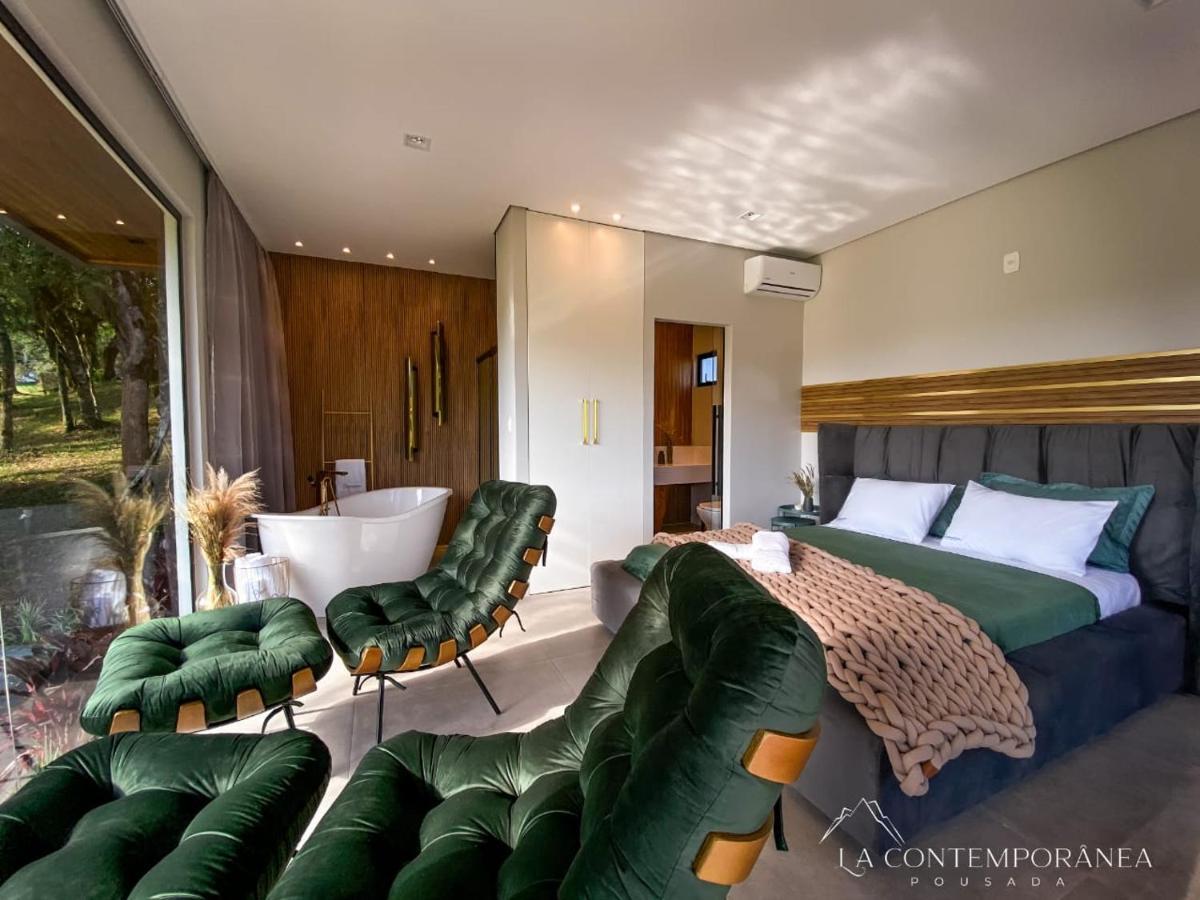 La Contemporanea Cabanas Prox A Cidade Vista Para Ponto Turistico Urubici Εξωτερικό φωτογραφία