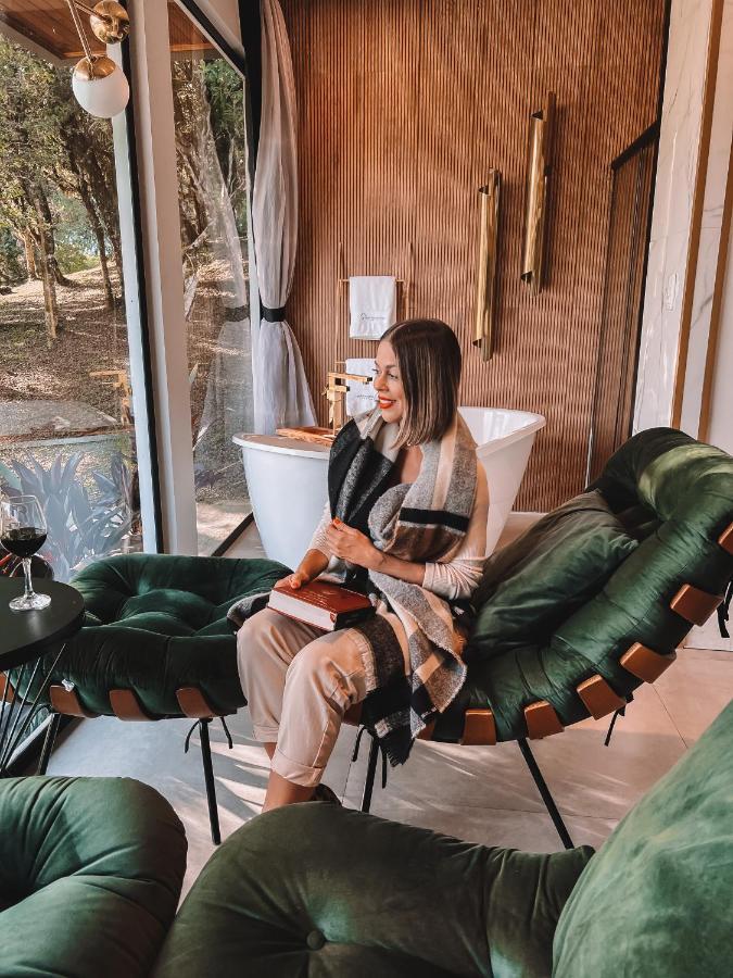 La Contemporanea Cabanas Prox A Cidade Vista Para Ponto Turistico Urubici Εξωτερικό φωτογραφία